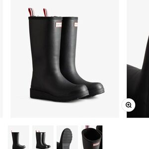 Hunter Black Insulated Footwear